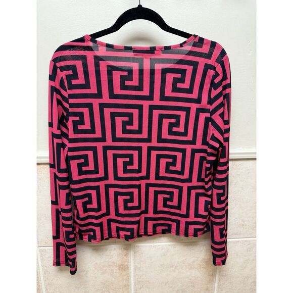 Curvy Girl by Ashley Stewart Top. Melissa Mesh Geo Print Plus Sz 2XL. *Top Only - Picture 4 of 9